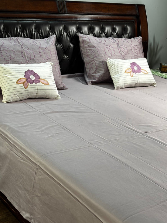 Aurora Dream Embroidery Bedsheet Set