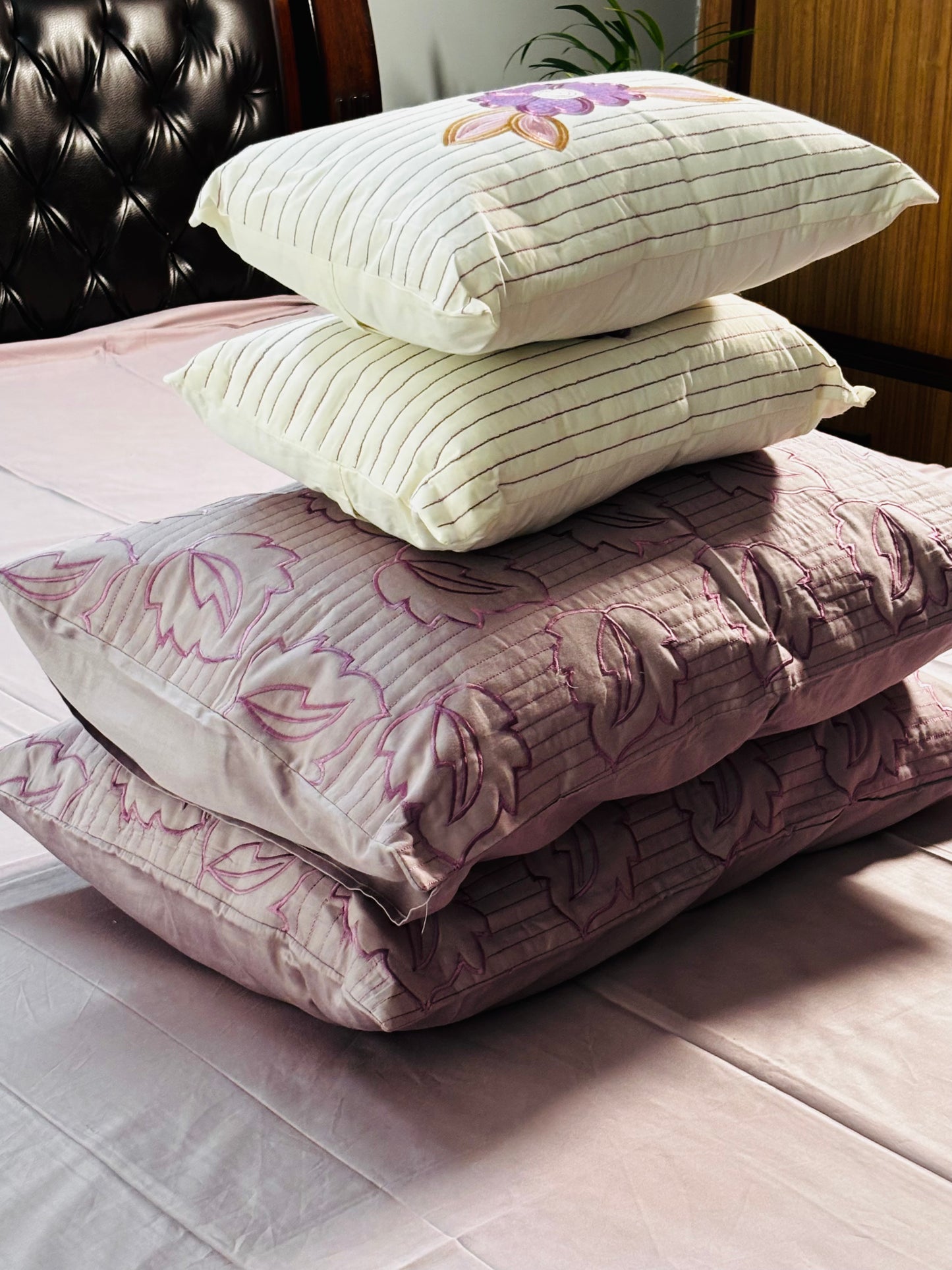 Aurora Dream Embroidery Bedsheet Set