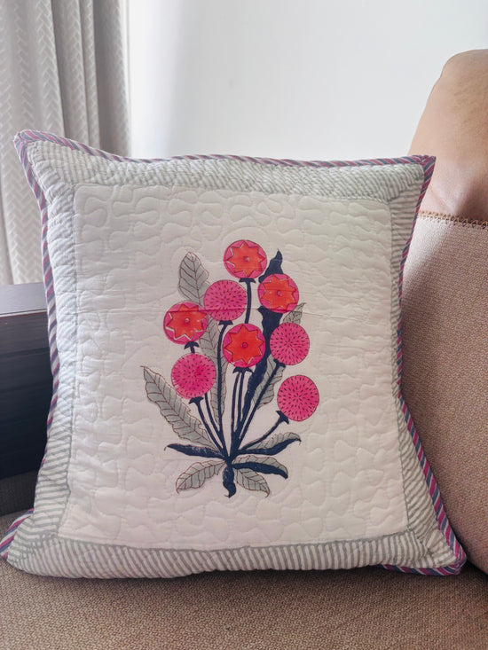 Jaipuri Guldasta Cushion Covers (Set Of 2)