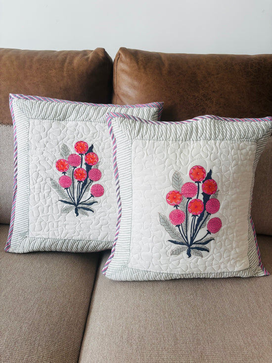 Jaipuri Guldasta Cushion Covers (Set Of 2)