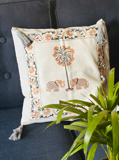 Majestic Elephant Cushion Covers (Set Of 2)