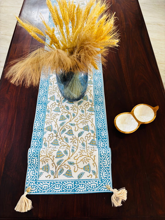 Sky Blue Serenity Table Runner