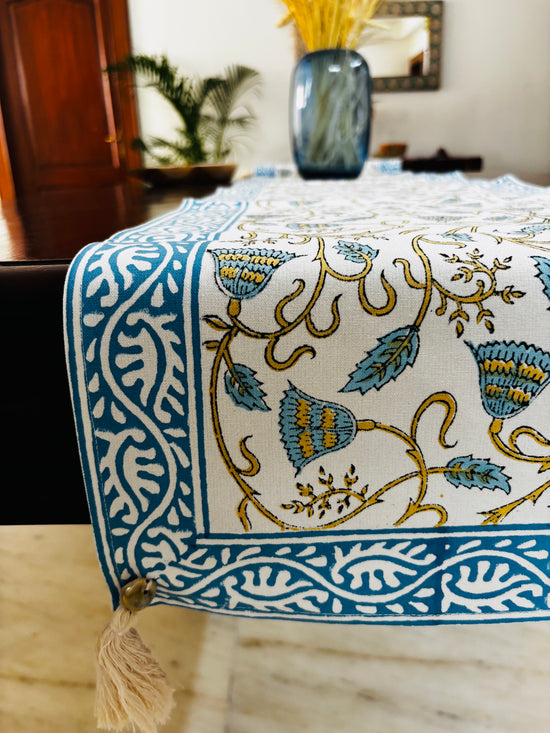 Sky Blue Serenity Table Runner