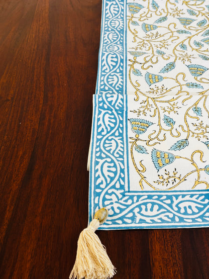 Sky Blue Serenity Table Runner