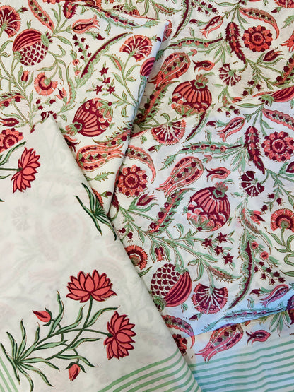 Rose Bloom Bedsheet Double bed