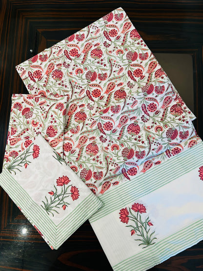 Rose Bloom Bedsheet Double bed