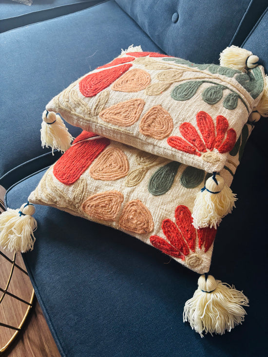 Bohemian Tufted Cushion Covers (Set Of 2)
