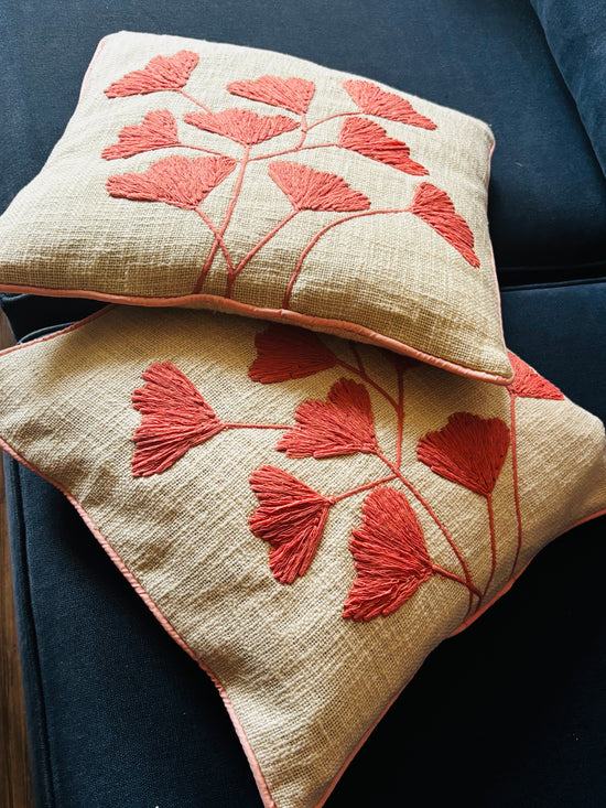 Peach Perfection Tufted Cushion Covers (Set Of 2)
