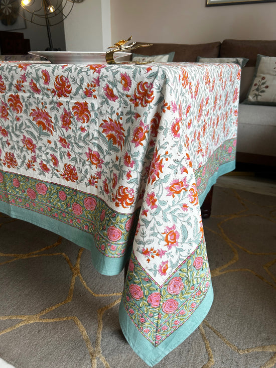 Elegant Floral Table Cover