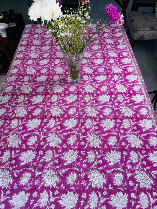 Pink City Bloom Table Cover