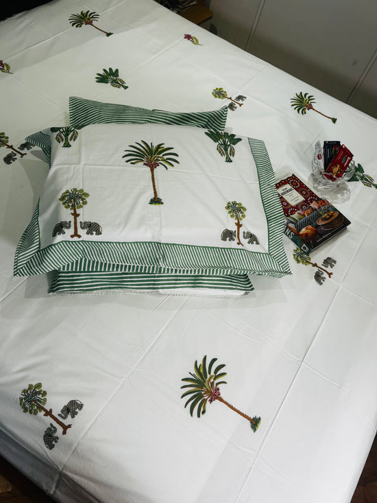 Elephant Palm Paradise Bedsheet