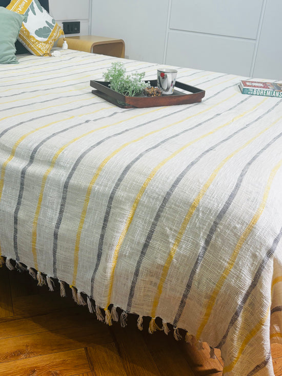 Earthy Stripe Bed Cover