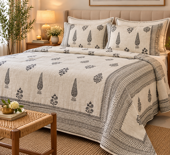Rangrez Monochrome Bedcover