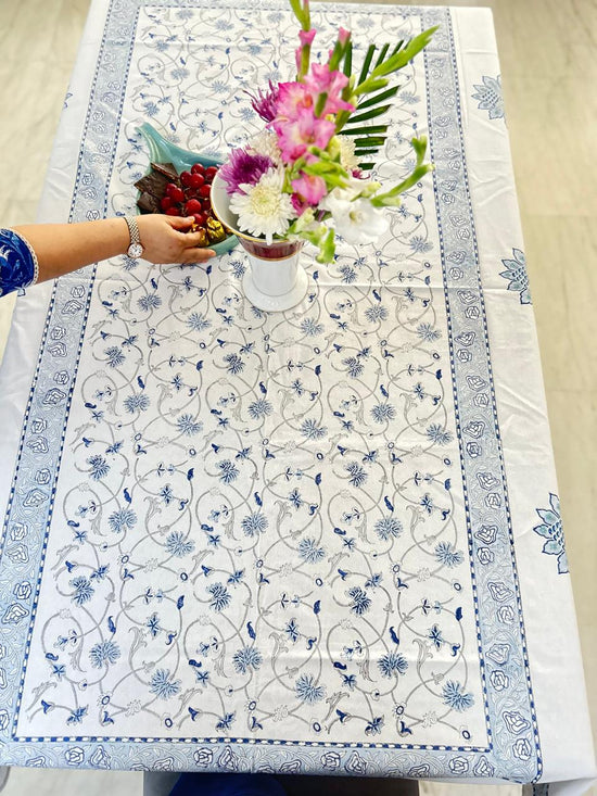 Intricate Indigo Table Cover