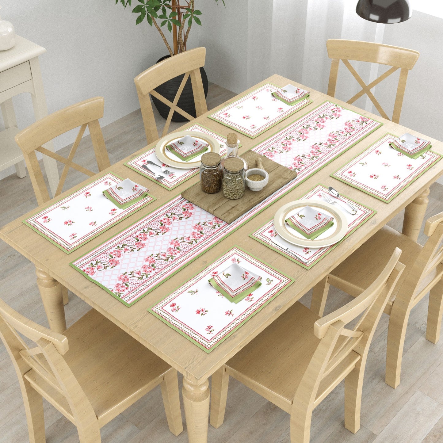 Bagh-e-Noor Table Runner  Set