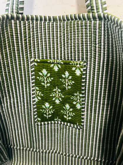 Green Glow Tote Bag