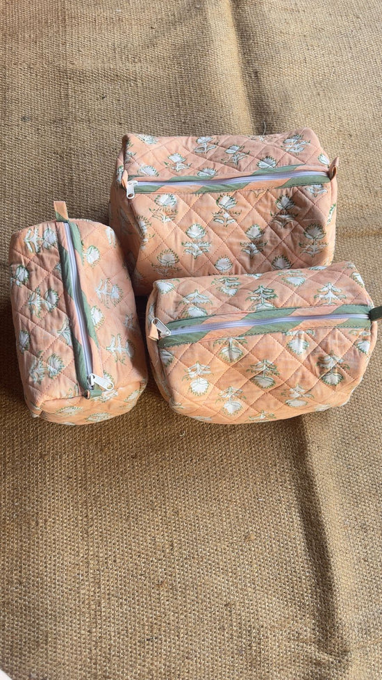 Aura peach Travel Pouches