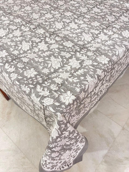 Vintage Flora Grey Table Cover