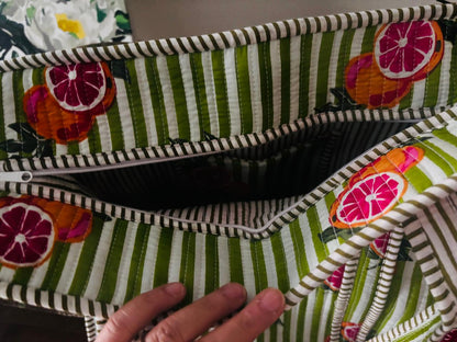 Zest Stripe Tote Bag