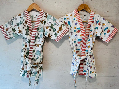 Cloud  & Stars Kids Bath Robe (5-8 year old)