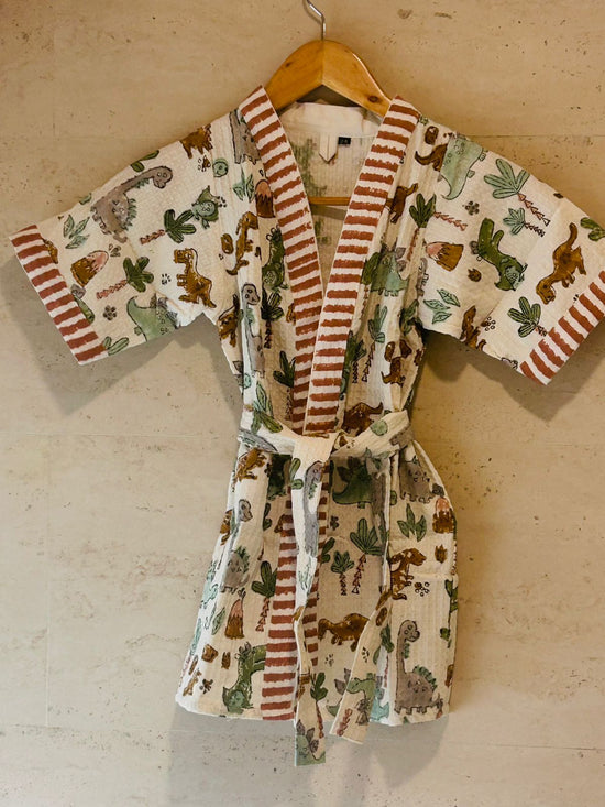 Jurassic Fun Kids Bath Robe (5-8 year old)