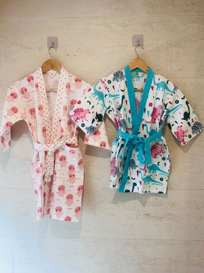 Big Dino Adventure Kids Bath Robe ( 2-4 years)