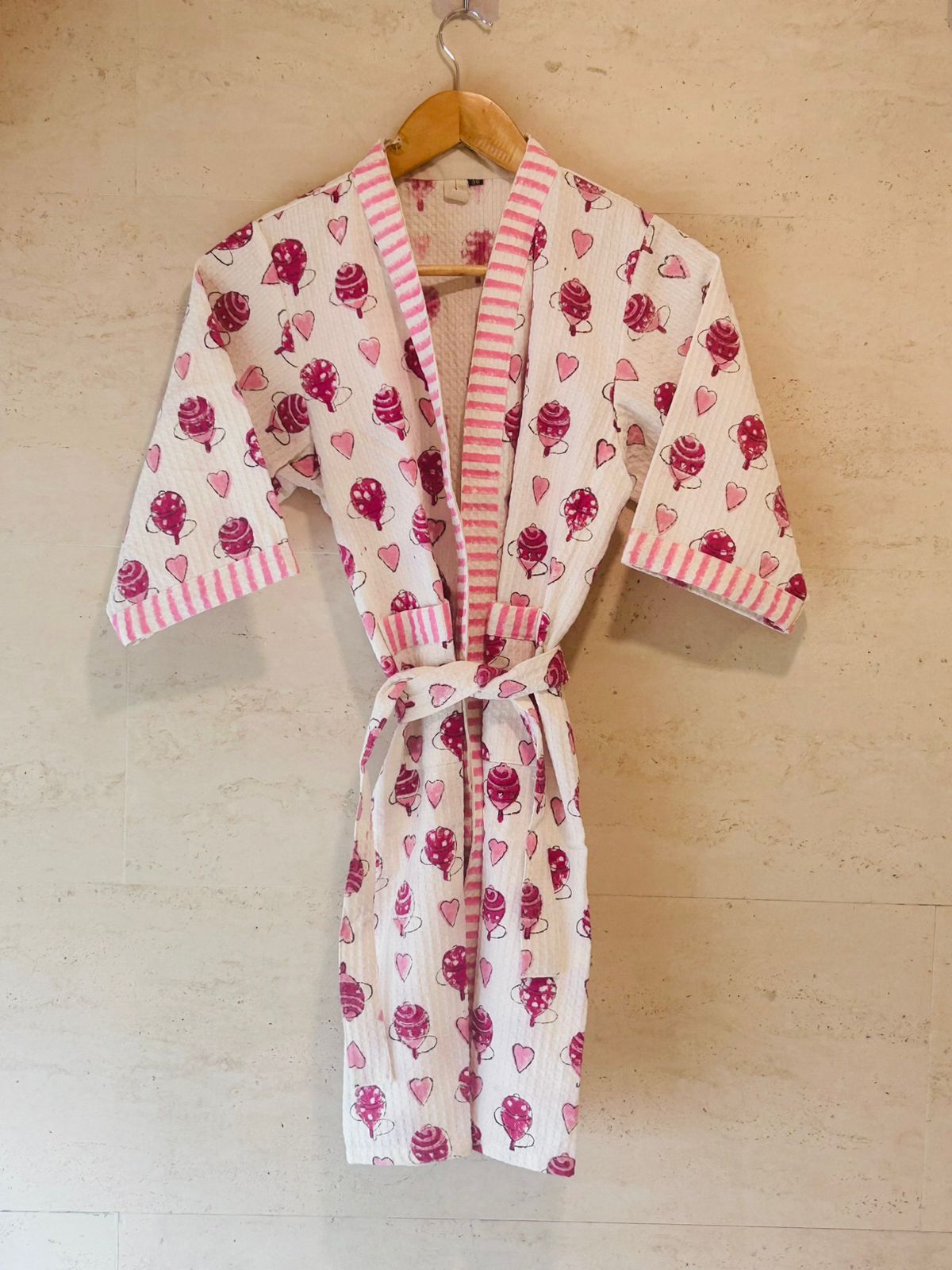 Pink Whirlwind Kids Bath Robe (5 -8 years)