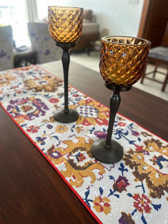 Sunburst Orange Table Runner