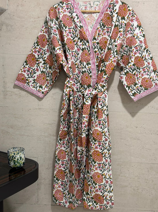 Marigold Bloom Waffle Bath Robe