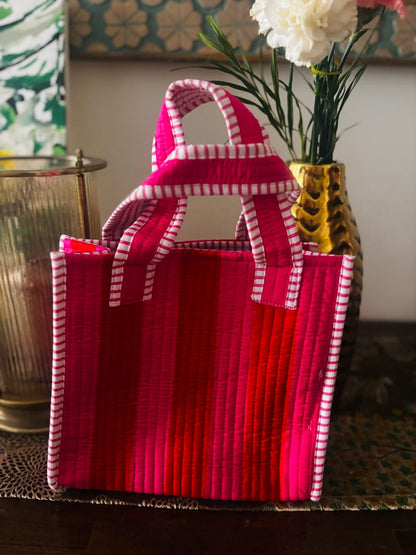 Crimson Day Small Tote Bag