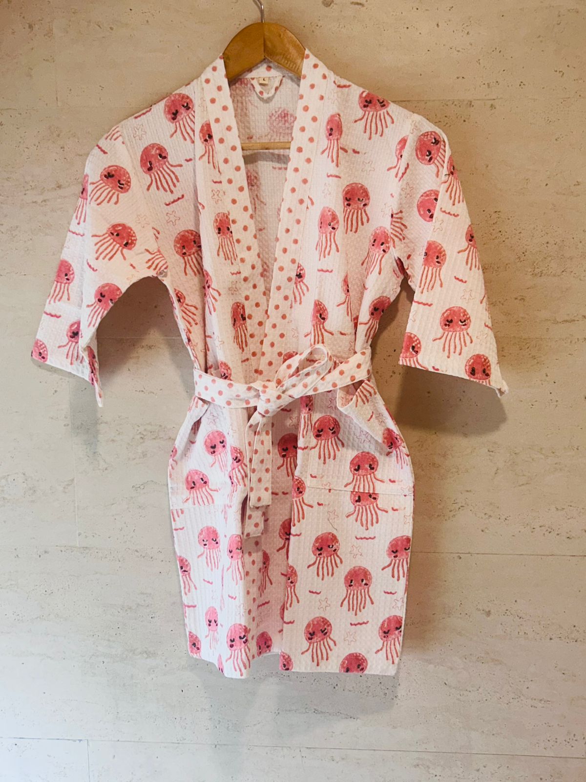 Peachy Jellyfish Kids Bath Robe ( 2- 4 years)