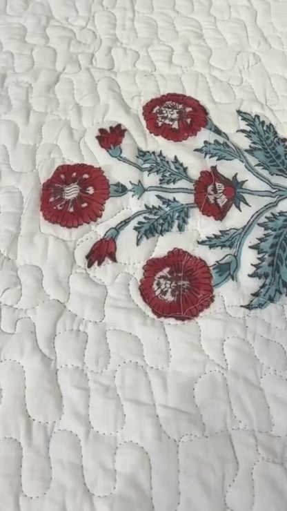 Gulmohar Bedding Set ( Bedsheet & Bedcover / Comforter )