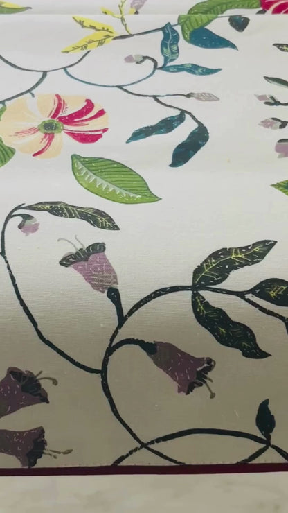 Vibrant Floral Table Runner
