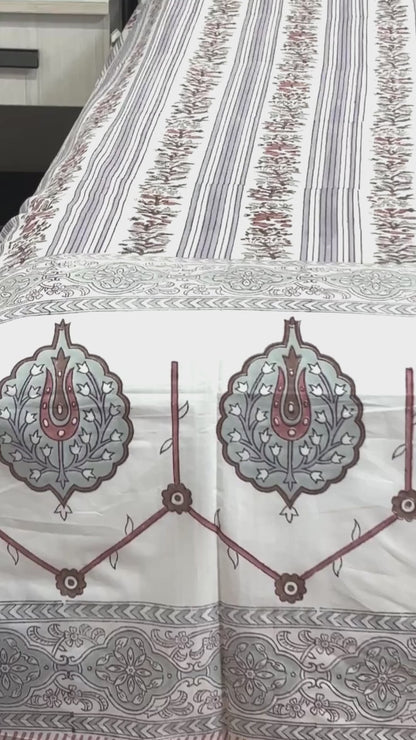 Peacock Feather Bedsheet