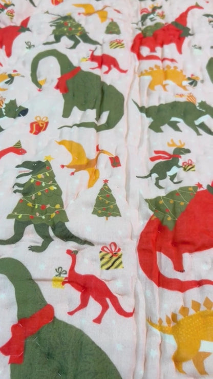 Jurassic Bloom Kids Quilt