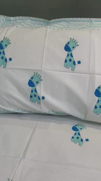 Giraffe Dreams Kids Bedsheet