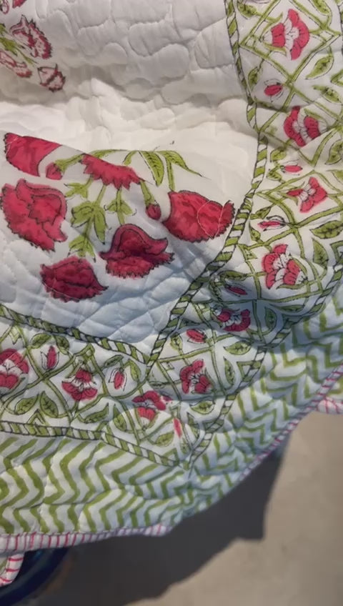 Rose Petal Quilt Set (Set of 2 Single)