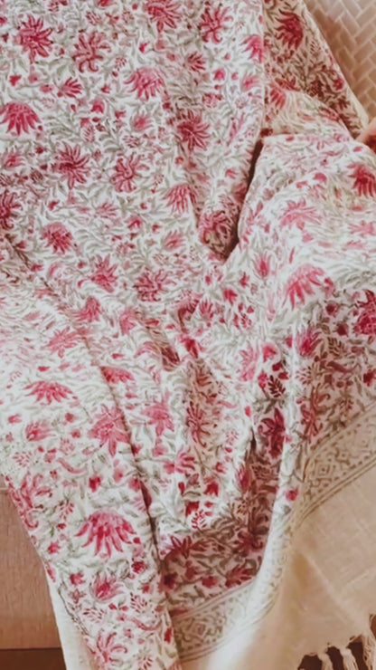 Bohemian Floral Throw