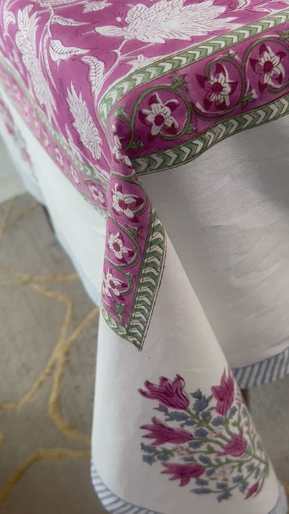 Pink City Bloom Table Cover