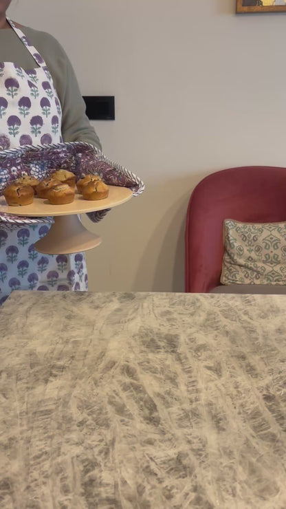 Elegant Lavender Aprons & Mitten Set
