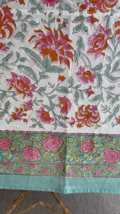 Elegant Floral Table Cover