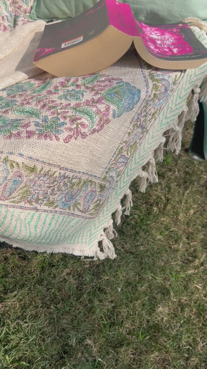 Blooming Borders Throws