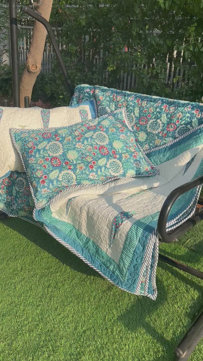 Woodland Retreat Quilted Bedcover