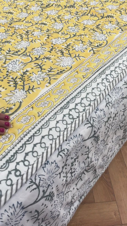 Golden Haze bedding Set ( Bedsheet & Double Bed Dohar)