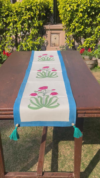 Lotus Bloom Table Runner