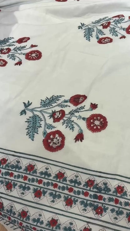 Gulmohar Bedding Set ( Bedsheet & Double Bed Dohar)