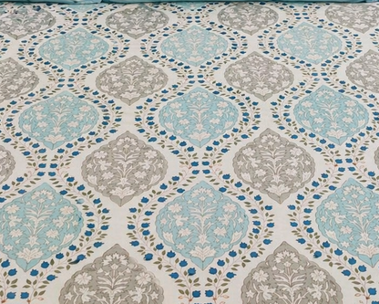Geometrical Patterned Handblock Bedsheet Super king Size